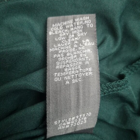 Suzy Shier Ladies Size XS Dark Green Long Sleeves Fitted at Waist Lace Blouse - Picture 5 of 10